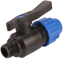 Compression ball valve Male