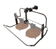 Frame Extension for Evotools Rotary Mowers.