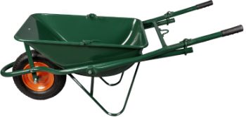 Folding Wheelbarrow / M: 75; Tip: P; R: 3.50-8