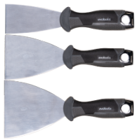 Set of 3 Stainless Steel Spatulas with Beater EvoTools +Plus®