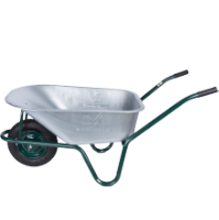 Wheelbarrow V with Galvanized Tray, Pneumatic Wheel and Metal Rim / T: 80 C; C[pcs]: 1
