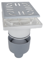 Air Trap with Bottom Drain Pipe