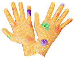 Polyester Gloves / C: Orange; M: 9