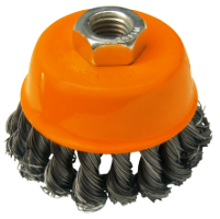 Cup Brush Twisted Knot