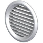 Round ventilation grid with net