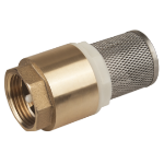 Bottom valve with stainless steel filter