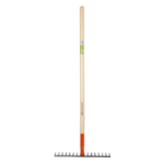 Forged Grey Carbon Rake Type A with Wooden Handle