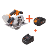 Cordless brushless circular saw kit with battery and charger EvoTools®