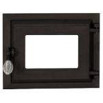 Cast Iron Stove Door with Glass Window