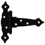 Black Decorative Gate Hinge 2073