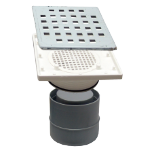 Air Trap with Bottom Drain Pipe