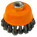 Cup Brush Twisted Knot
